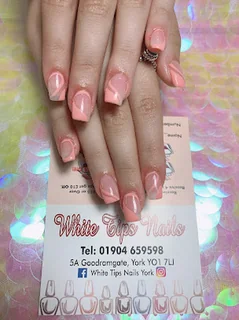 Photo White Tips Professional Nails