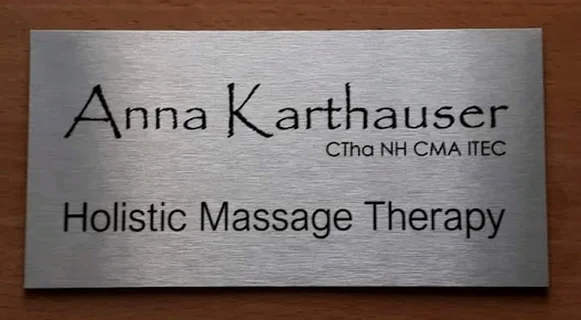 Photo Anna Karthauser Holistic Massage, Totnes, Devon.